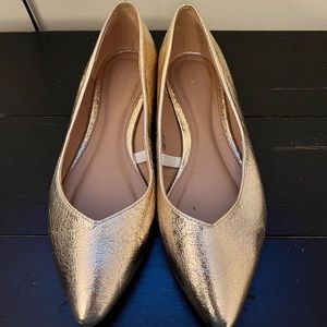 A New Day Gold Flats Size 8 - worn once